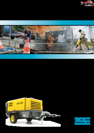 पोर्टेबल एयर कंप्रेसर - डीजल, इलेक्ट्रिक, गैसोलीन Atlas Copco XAHS 186 Dd