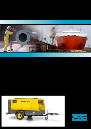 पोर्टेबल एयर कंप्रेसर - डीजल, इलेक्ट्रिक, गैसोलीन Atlas Copco XAHS 347 CD