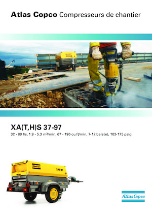 पोर्टेबल एयर कंप्रेसर - डीजल, इलेक्ट्रिक, गैसोलीन Atlas Copco XAHS 37 Dd