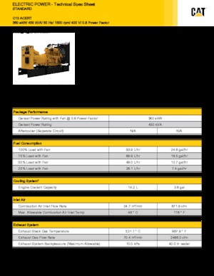 डीजल पावर जनरेटर Caterpillar C13-450