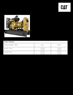 डीजल पावर जनरेटर Caterpillar C2.2-DE 18