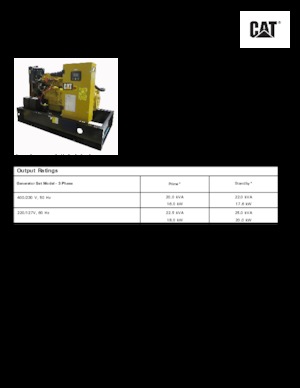डीजल पावर जनरेटर Caterpillar C2.2-DE 22