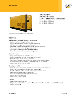 डीजल पावर जनरेटर Caterpillar C9-DE 300