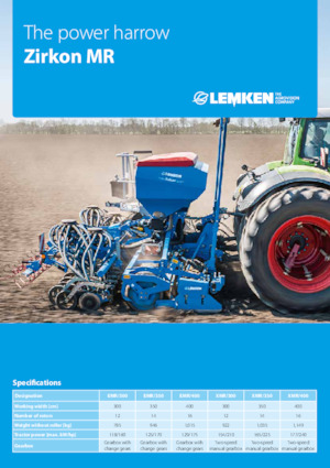 पावर हैरो Lemken Zirkon XMR/350