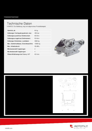 क्विक कपलर Rototilt® QC45-4 