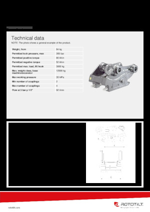 क्विक कपलर Rototilt® QC45-4 