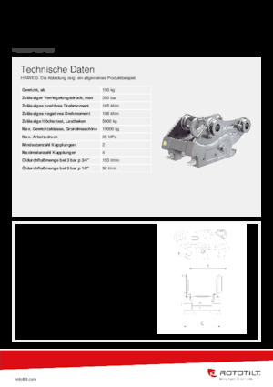 क्विक कपलर Rototilt® QC60-4 