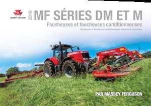 रियर-माउंटेड मोवर - कंडीशनर के साथ डिस्क Massey Ferguson DM367 TL-V-RC