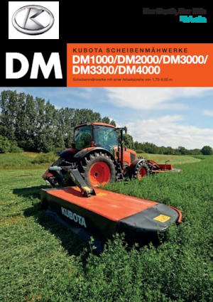 रियर-माउंटेड मोवर - बिना कंडीशनर के डिस्क Kubota DM3036