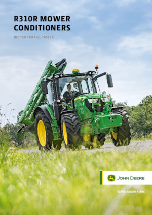 रियर-माउंटेड मोवर - कंडीशनर के साथ डिस्क John Deere R310R