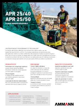 रिवर्सिबल वाइब्रेटरी प्लेट कॉम्पेक्टर Ammann APR 2540