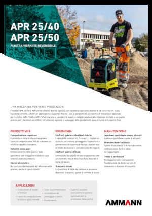 रिवर्सिबल वाइब्रेटरी प्लेट कॉम्पेक्टर Ammann APR 2540