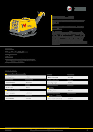 रिवर्सिबल वाइब्रेटरी प्लेट कॉम्पेक्टर Wacker Neuson DPU110 Lekc 970