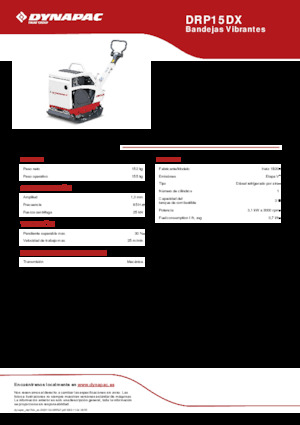 रिवर्सिबल वाइब्रेटरी प्लेट कॉम्पेक्टर Dynapac DRP15DX