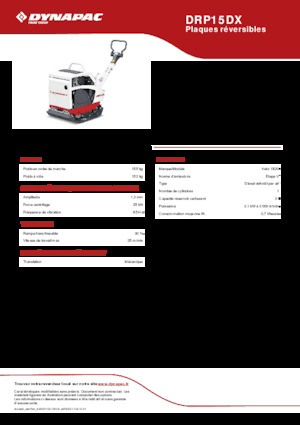 रिवर्सिबल वाइब्रेटरी प्लेट कॉम्पेक्टर Dynapac DRP15DX