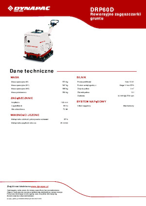 रिवर्सिबल वाइब्रेटरी प्लेट कॉम्पेक्टर Dynapac DRP60D