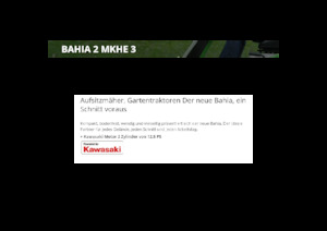 राइडिंग लॉन मोवर और गार्डन ट्रैक्टर Etesia BAHIA 2 MKHE 3