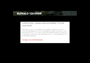 राइडिंग लॉन मोवर और गार्डन ट्रैक्टर Etesia BUFFALO 124 HVHP2