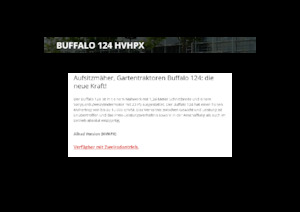 राइडिंग लॉन मोवर और गार्डन ट्रैक्टर Etesia BUFFALO 124 HVHPX2