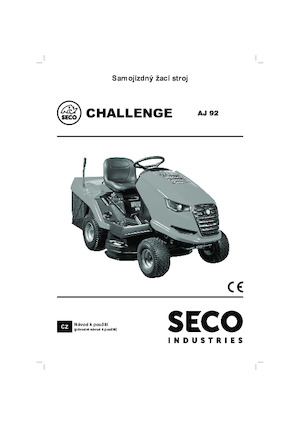राइडिंग लॉन मोवर और गार्डन ट्रैक्टर SECO Challenge AJ