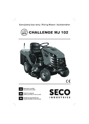 राइडिंग लॉन मोवर और गार्डन ट्रैक्टर SECO Challenge MJ