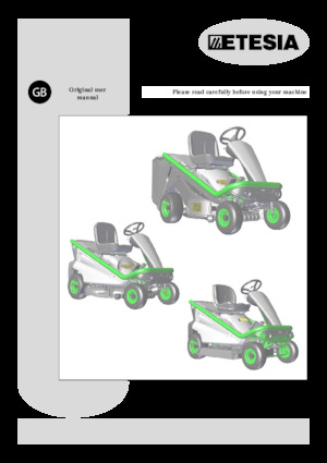 राइडिंग लॉन मोवर और गार्डन ट्रैक्टर Etesia HYDRO 80 MKHPF