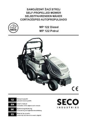 राइडिंग लॉन मोवर और गार्डन ट्रैक्टर SECO SECO MP 122D