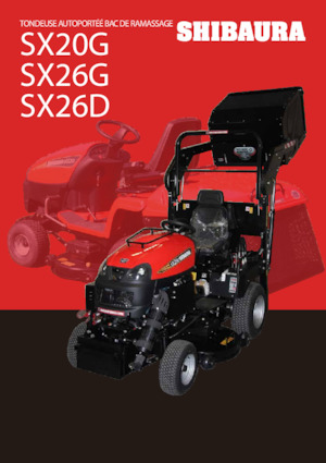 राइडिंग लॉन मोवर और गार्डन ट्रैक्टर Shibaura SX26D