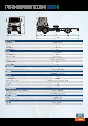 रिजिड चेसिस Ford 1833 DC
