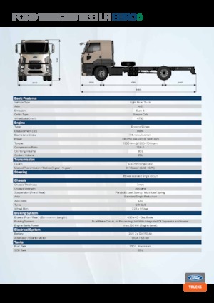 रिजिड चेसिस Ford 1833 LR