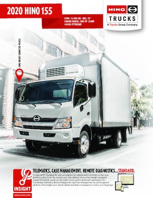 रिजिड चेसिस Hino 2020 HINO 155 4x2