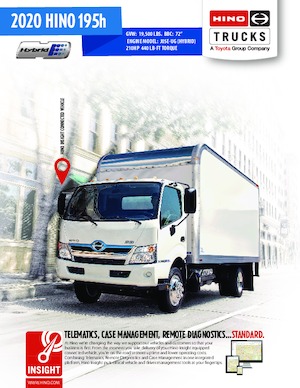 रिजिड चेसिस Hino 2020 HINO 195h 4x2