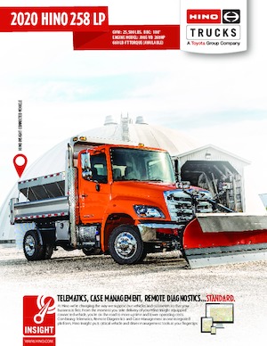 रिजिड चेसिस Hino 2020 HINO 258 LP 4x2