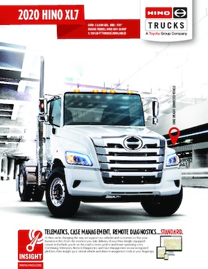 रिजिड चेसिस Hino 2020 HINO XL7 4x2