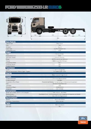 रिजिड चेसिस Ford 2533 LR