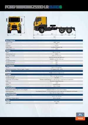 रिजिड चेसिस Ford 2533D LR