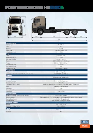 रिजिड चेसिस Ford 2542D LR