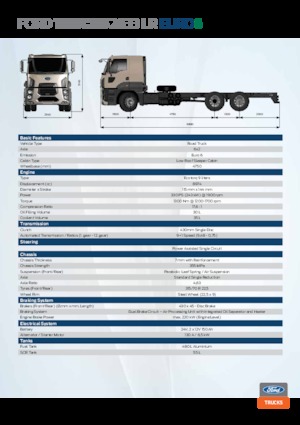 रिजिड चेसिस Ford 2633 LR
