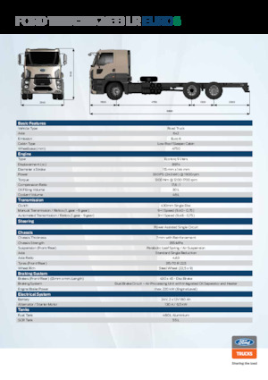 रिजिड चेसिस Ford 2633 LR Lowliner