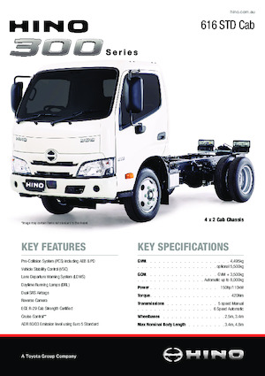 रिजिड चेसिस Hino 300 616 STD