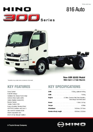 रिजिड चेसिस Hino 300 816 4x2