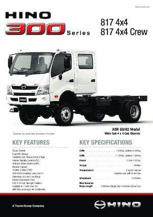 रिजिड चेसिस Hino 300 817 4x4