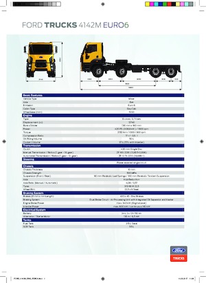 रिजिड चेसिस Ford 4142M