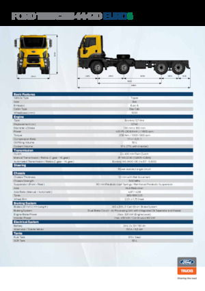 रिजिड चेसिस Ford 4442D