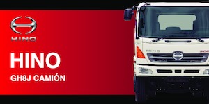 रिजिड चेसिस Hino 500 GH8J CAMIÓN CARGO 4x2