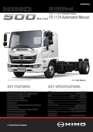 रिजिड चेसिस Hino 500 FD 1124 4x2