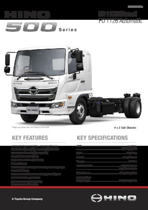 रिजिड चेसिस Hino 500 FD 1126 4x2