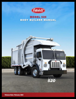 रिजिड चेसिस Peterbilt 520 PACCAR MX-11