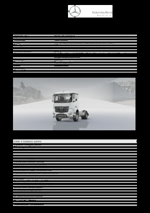 रिजिड चेसिस Mercedes-Benz Arocs 1832 LK 4x2