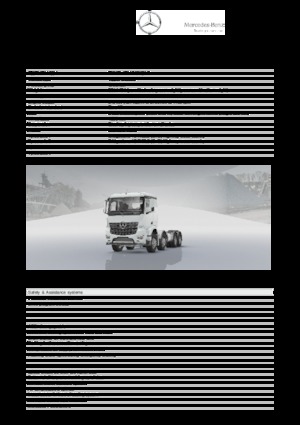 रिजिड चेसिस Mercedes-Benz Arocs 4142 AK 8x6